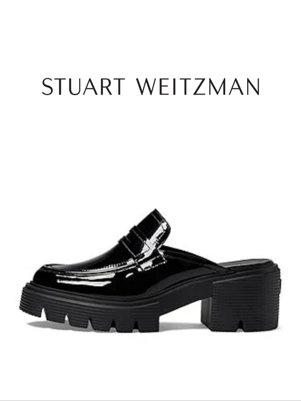 Stuart Weitzman Soho Mule Black 6.5 B - Picture 2 of 3